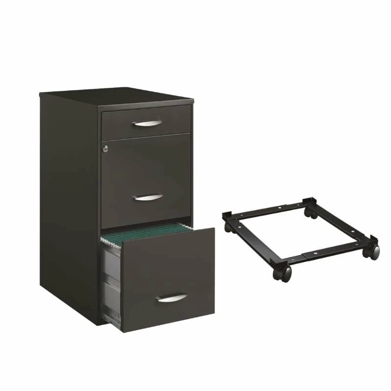 Outlet π Hirsh Industries LLC 2 Piece File Cabinet In Charcoal And Adjustable File Caddy In Black π 1 Outlet π Hirsh Industries LLC 2 Piece File Cabinet In Charcoal And Adjustable File Caddy In Black π