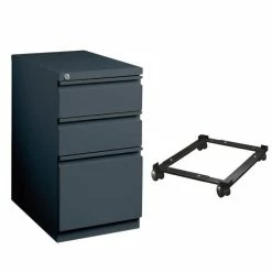 Best reviews of 💯 Hirsh Industries LLC 2 Piece Mobile File Cabinet In Charcoal And File Caddy In Black 🧨