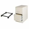 Best Sale 🥰 Hirsh Industries LLC Set Of 2 Drawer Letter File Cabinet And Adjustable Mobile File Caddy 🧨