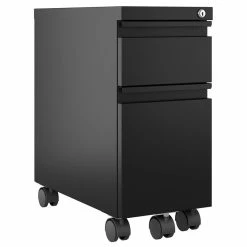 Brand new β¨ Hirsh Industries LLC Hirsh 20-in Deep Mobile Zip Pedestal 2-Drawer Box/File. Full Width Pull. Black β