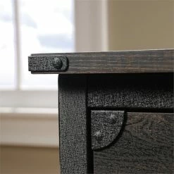 Cheap 🛒 Sauder Steel River 2-Drawer Mobile File Cabinet In Carbon Oak/Black 👏 -Mobile Sales Store 1927298 14 L