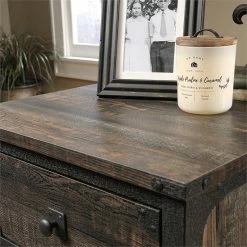 Cheap 🛒 Sauder Steel River 2-Drawer Mobile File Cabinet In Carbon Oak/Black 👏 -Mobile Sales Store 1927298 16 L