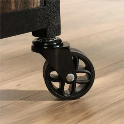 Cheap 🛒 Sauder Steel River 2-Drawer Mobile File Cabinet In Carbon Oak/Black 👏 -Mobile Sales Store 1927298 21 L