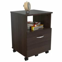Hot Sale ✔️ Inval America Uffici Espresso Mobile File Cabinet 🛒 9 Hot Sale ✔️ Inval America Uffici Espresso Mobile File Cabinet 🛒 -Mobile Sales Store 1939801 5 L