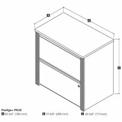 Buy ✔️ Bestar Prestige Plus 2 Drawer Lateral File Cabinet In Bark Gray And Slate ❤️ 13 Buy ✔️ Bestar Prestige Plus 2 Drawer Lateral File Cabinet In Bark Gray And Slate ❤️ -Mobile Sales Store 1962812 6 L