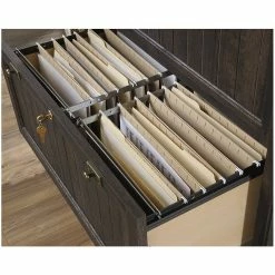 Flash Sale ✔️ Levan Home 2 Drawer Lateral File Cabinet In Coffee Oak 👏 -Mobile Sales Store 1965652 1965655 L