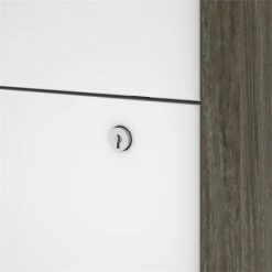 Best deal 🌟 Bestar Gemma 2 Drawer Lateral File Cabinet In Walnut Gray And White 🎁 -Mobile Sales Store 1979116 5 L