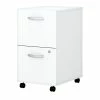 Promo 🛒 BBF Easy Office 2 Drawer Mobile File Cabinet In Pure White - Engineered Wood ⌛
