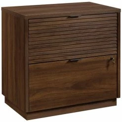 Promo ✨ Sauder Englewood 2 Drawer Wooden Lateral File In Spiced Mahogany 🔥