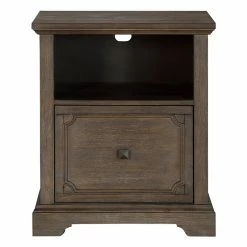 Budget β Lexicon Toulon Wood Lateral File Cabinet With Casters In Dark Oak β€οΈ