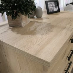 Best Pirce ⌛ Sauder Aspen Post 2 Drawer Wooden Lateral File Cabinet In Prime Oak 🌟 -Mobile Sales Store 2118668 12 L