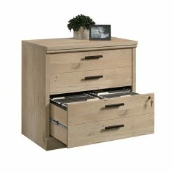 Best Pirce ⌛ Sauder Aspen Post 2 Drawer Wooden Lateral File Cabinet In Prime Oak 🌟 -Mobile Sales Store 2118668 3 L