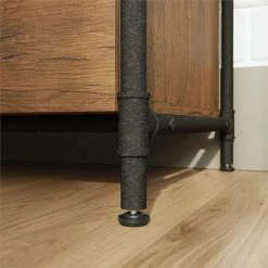 Cheap 🔥 Sauder Iron City 2 Drawer Wooden Lateral File Cabinet In Checked Oak 🎁 -Mobile Sales Store 2118671 9 L