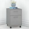 Cheap 🎁 Bush Key West 2 Drawer Mobile File Cabinet In Cape Cod Gray - Engineered Wood 🥰