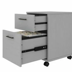 Cheap 🎁 Bush Key West 2 Drawer Mobile File Cabinet In Cape Cod Gray - Engineered Wood 🥰 -Mobile Sales Store 2123948 3 L