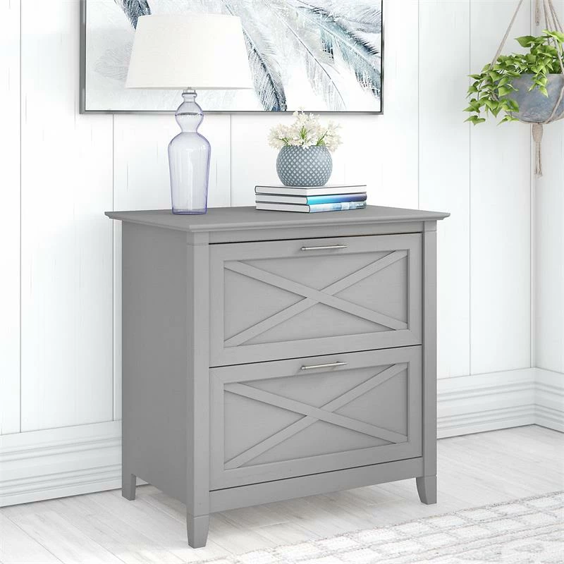 Coupon 𧨠Bush Key West 2 Drawer Lateral File Cabinet In Cape Cod Gray - Engineered Wood β 2 Coupon 𧨠Bush Key West 2 Drawer Lateral File Cabinet In Cape Cod Gray - Engineered Wood β - Image 2