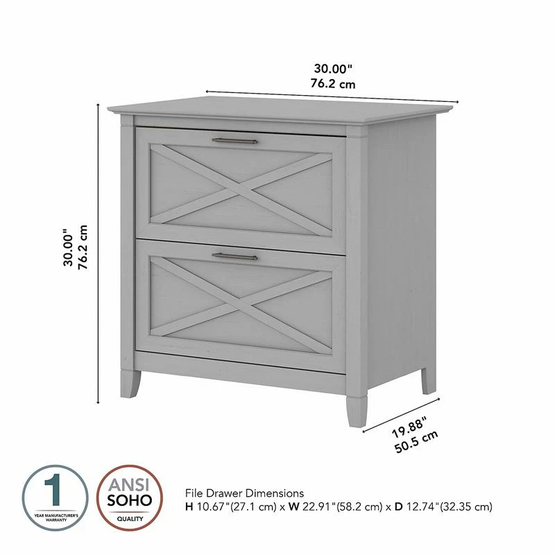 Coupon 𧨠Bush Key West 2 Drawer Lateral File Cabinet In Cape Cod Gray - Engineered Wood β 6 Coupon 𧨠Bush Key West 2 Drawer Lateral File Cabinet In Cape Cod Gray - Engineered Wood β - Image 6