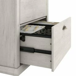 Best Pirce 🎉 Bush Yorktown 2 Drawer Lateral File Cabinet In Linen White Oak - Engineered Wood 🛒 -Mobile Sales Store 2124083 11 L