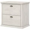 Best Pirce 🎉 Bush Yorktown 2 Drawer Lateral File Cabinet In Linen White Oak - Engineered Wood 🛒