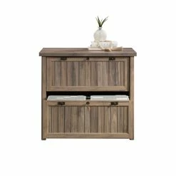 Flash Sale 🧨 Sauder Costa Engineered Wood 2-Drawer Lateral File Cabinet In Washed Walnut 😉 -Mobile Sales Store 2148141 4 L