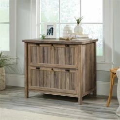 Flash Sale 🧨 Sauder Costa Engineered Wood 2-Drawer Lateral File Cabinet In Washed Walnut 😉 -Mobile Sales Store 2148141 6 L