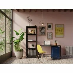 Best deal 🎉 Hirsh Industries LLC Space Solutions 18in 3 Drawer Metal Mobile Cabinet Ball Bearing Slide Navy 😉 -Mobile Sales Store 2151919 6 L