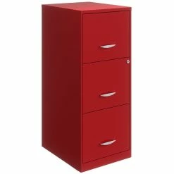 Cheapest 🎁 Cooper 3 Drawer Vertical File Cabinet With Lock Lava Red 🛒