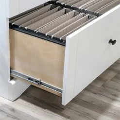Promo 👍 Sauder Engineered Wood Lateral Filing Cabinet In Soft White ✔️ -Mobile Sales Store 2186777 7 L