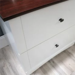 Promo 👍 Sauder Engineered Wood Lateral Filing Cabinet In Soft White ✔️ -Mobile Sales Store 2186777 8 L