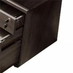 Brand new ❤️ Benjara 15.75" Modern Wood Wide Storage Mobile File Cabinet In Brown 🔔 -Mobile Sales Store 2207370 3 L