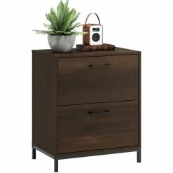Best Sale 😉 Sauder North Avenue Lateral File In Engineered Wood-Smoked Oak 🔔 -Mobile Sales Store 2221110 2 L