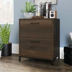 Best Sale 😉 Sauder North Avenue Lateral File In Engineered Wood-Smoked Oak 🔔 -Mobile Sales Store 2221110 4 L