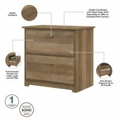 Hot Sale ✔️ Scranton & Co Furniture Cabot 2 Drawer File Cabinet In Reclaimed Pine 🤩 -Mobile Sales Store 2226075 2 L