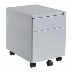 Discount β Office Star Silver 22" Deep Metal Mobile Box/File Pedestal π