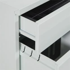 Promo 👍 Office Star White 22" Deep Metal Mobile Box/File Pedestal 💯 -Mobile Sales Store 2231378 5 L