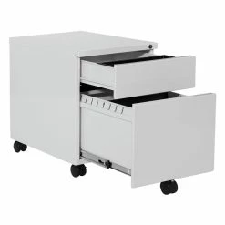 Promo 👍 Office Star White 22" Deep Metal Mobile Box/File Pedestal 💯 -Mobile Sales Store 2231378 6 L