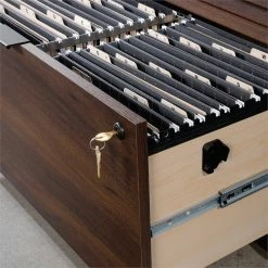 Flash Sale ⌛ Sauder Palo Alto Engineered Wood 2-Drawer Lateral File Cabinet - Spiced Mahogany ✔️ -Mobile Sales Store 2266929 7 L