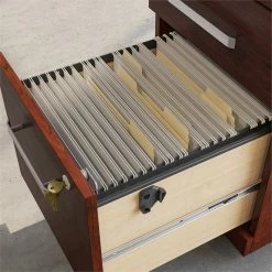 Wholesale 👍 Sauder Affirm Engineered Wood 3-Drawers Mobile File Cabinet (Assembled) Cherry 👏 -Mobile Sales Store 2275127 4 L