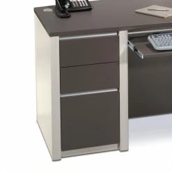 New 💯 Bestar Connexion Office 1 Drawer Filing Cabinet In Slate & Sandstone 😉