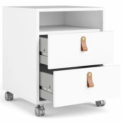Buy 🤩 Pemberly Row Contemporary 2 Drawer 1 Shelf Mobile Cabinet In White 🌟 -Mobile Sales Store 2295455 3 L