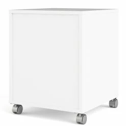 Buy 🤩 Pemberly Row Contemporary 2 Drawer 1 Shelf Mobile Cabinet In White 🌟 -Mobile Sales Store 2295455 6 L