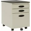 Hot Sale ✔️ Calico Designs 3 Drawer Metal Mobile File Cabinet Plus In Putty Beige 🎉