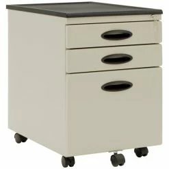 Hot Sale ✔️ Calico Designs 3 Drawer Metal Mobile File Cabinet Plus In Putty Beige 🎉