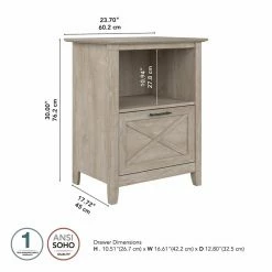 Best deal 𧨠Bush Key West Lateral File Cabinet With Shelf In Washed Gray - Engineered Wood π 22 Best deal 𧨠Bush Key West Lateral File Cabinet With Shelf In Washed Gray - Engineered Wood π -Mobile Sales Store 2296598 10 L