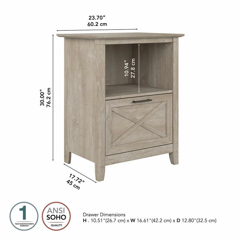 Best deal 𧨠Bush Key West Lateral File Cabinet With Shelf In Washed Gray - Engineered Wood π 11 Best deal 𧨠Bush Key West Lateral File Cabinet With Shelf In Washed Gray - Engineered Wood π - Image 11