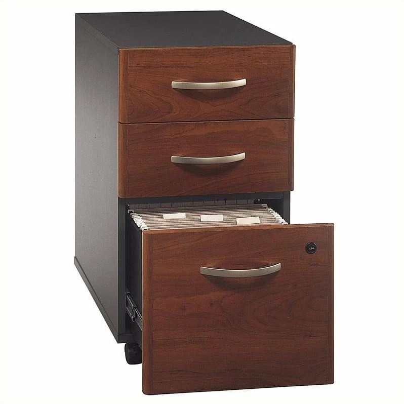 Outlet π BBF Series C 3 Drawer Mobile File Cabinet In Hansen Cherry - Engineered Wood π 12 Outlet π BBF Series C 3 Drawer Mobile File Cabinet In Hansen Cherry - Engineered Wood π - Image 12