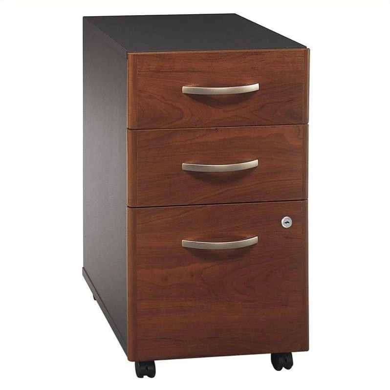 Outlet π BBF Series C 3 Drawer Mobile File Cabinet In Hansen Cherry - Engineered Wood π 10 Outlet π BBF Series C 3 Drawer Mobile File Cabinet In Hansen Cherry - Engineered Wood π - Image 10