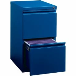 Outlet 🔔 Home Square 2 Piece Deep Metal Mobile Pedestal 2-Drawer File/File Set In Blue 👍 -Mobile Sales Store 2375743 3 L