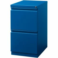 Outlet 🔔 Home Square 2 Piece Deep Metal Mobile Pedestal 2-Drawer File/File Set In Blue 👍 -Mobile Sales Store 2375743 4 L