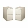 Outlet ⌛ Home Square Mobile Pedestal 2-Drawer Filing Cabinet Set In Light Gray (Set Of 2) 🛒
